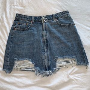 Dance & Marvel jean skirt